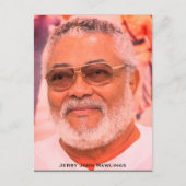 Jerry Rawlings, J.J. Rawlings, Präsident von Ghana Postkarte (Vorderseite)