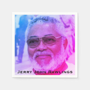 Jerry Rawlings, J.J. Rawlings, Präsident von Ghana Serviette