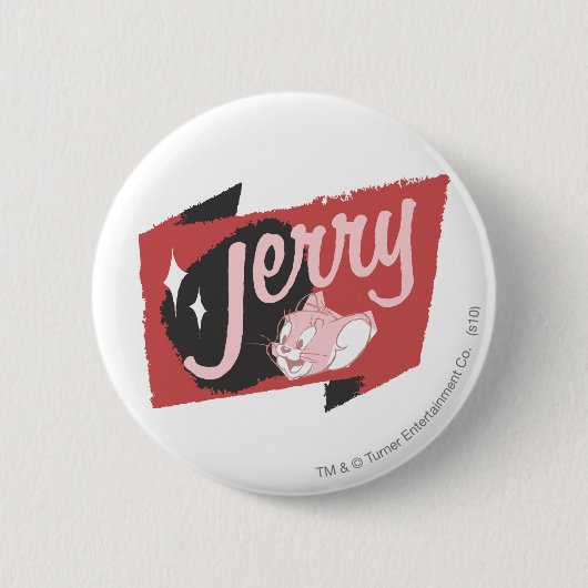 Jerry Red and Black Logo Button (Vorderseite)