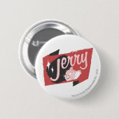 Jerry Red and Black Logo Button (Vorne & Hinten)