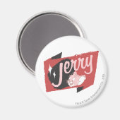 Jerry Red and Black Logo Magnet (Vorderseite/Rückseite)