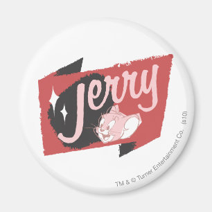 Jerry Red and Black Logo Magnet
