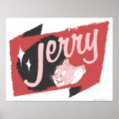 Jerry Red and Black Logo Poster (Vorne)