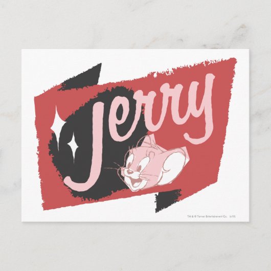 Jerry Red and Black Logo Postkarte (Vorderseite)