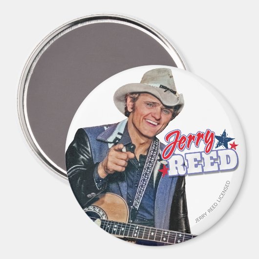 Jerry Reed Magnet (Vorderseite/Rückseite)
