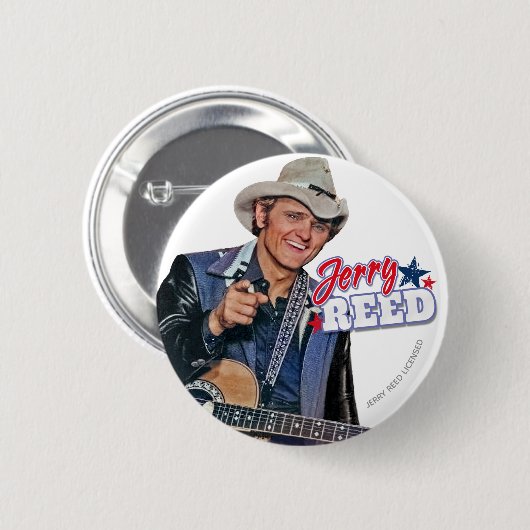 Jerry Reed Pin Button (Vorne & Hinten)