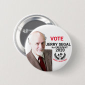 Jerry Segal für Präsident 2020 Button (Vorne & Hinten)