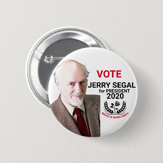 Jerry Segal für Präsident 2020 Button (Vorne & Hinten)