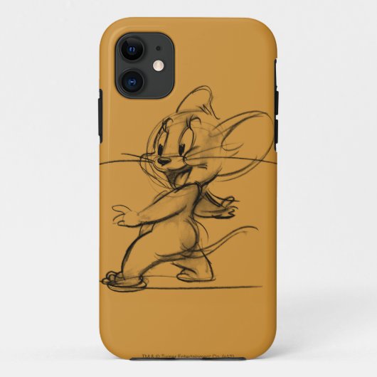 Jerry Side Sketch Case-Mate iPhone Hülle (Rückseite)
