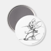 Jerry Side Sketch Magnet (Vorderseite/Rückseite)