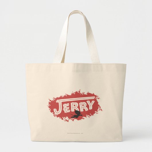 Jerry-Silhouette-Logo Jumbo Stoffbeutel (Vorne)