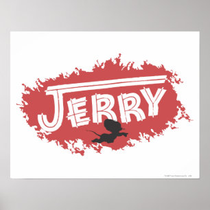 Jerry-Silhouette-Logo Poster