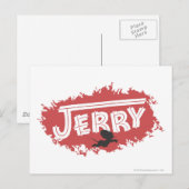 Jerry-Silhouette-Logo Postkarte (Vorne/Hinten)