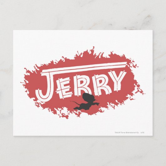 Jerry-Silhouette-Logo Postkarte (Vorderseite)
