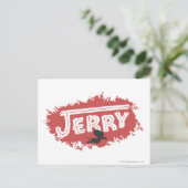 Jerry-Silhouette-Logo Postkarte (Stehend Vorderseite)