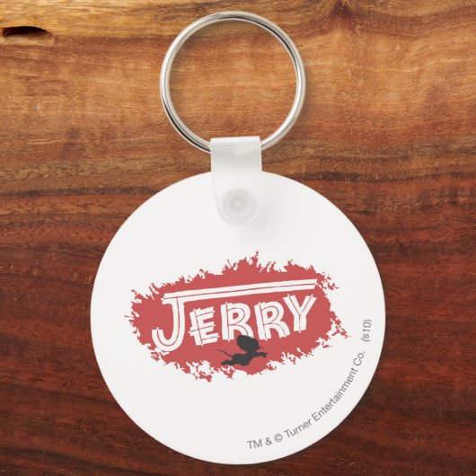 Jerry-Silhouette-Logo Schlüsselanhänger (Vorderseite)