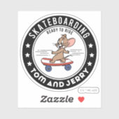 Jerry Skateboarding - Reitbereit Aufkleber (Blatt)