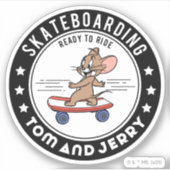 Jerry Skateboarding - Reitbereit Aufkleber (Vorderseite)