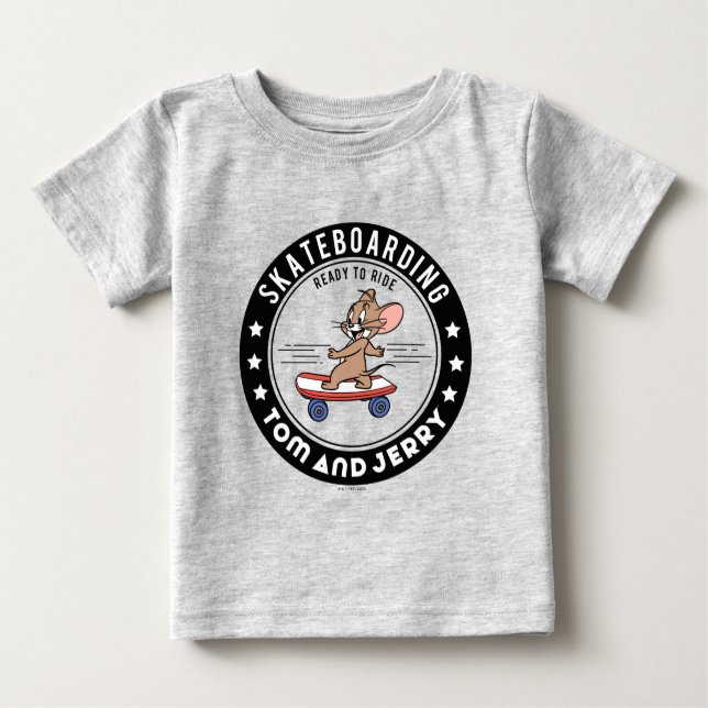 Jerry Skateboarding - Reitbereit Baby T-shirt (Vorderseite)
