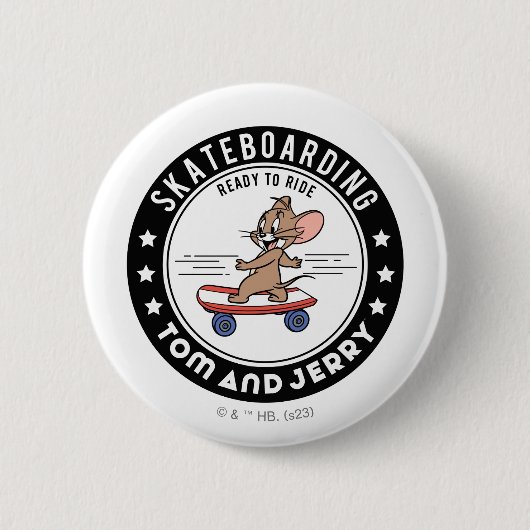 Jerry Skateboarding - Reitbereit Button (Vorderseite)