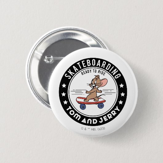 Jerry Skateboarding - Reitbereit Button (Vorne & Hinten)