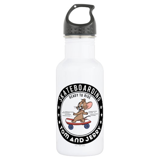 Jerry Skateboarding - Reitbereit Edelstahlflasche (Vorderseite)