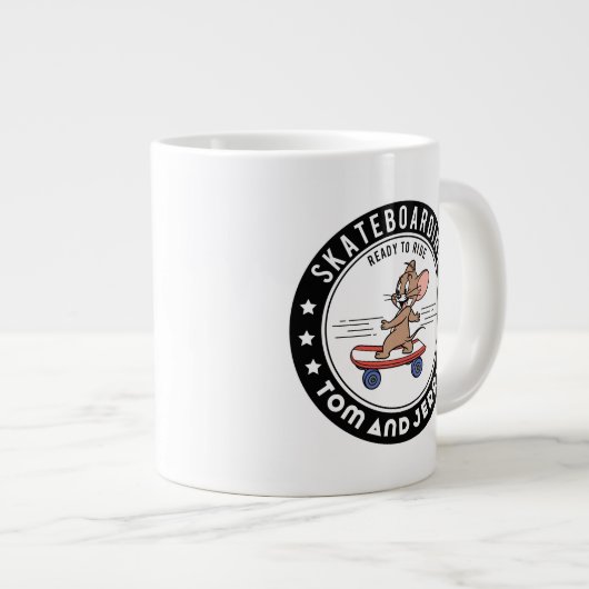 Jerry Skateboarding - Reitbereit Jumbo-Tasse (Vorderseite Rechts)