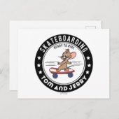 Jerry Skateboarding - Reitbereit Postkarte (Vorne/Hinten)