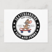 Jerry Skateboarding - Reitbereit Postkarte (Vorderseite)
