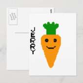 Jerry The Carrot Postkarte (Vorne/Hinten)