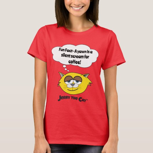 Jerry The Cat Womens T - Shirt "Fun Fact" (Vorderseite)
