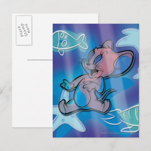 Jerry Trippy Fish Postkarte (Vorne/Hinten)