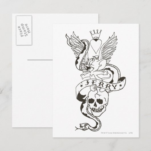 Jerry Twisted Tattoo 1 Postkarte (Vorne/Hinten)