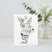 Jerry Twisted Tattoo 1 Postkarte (Stehend Vorderseite)