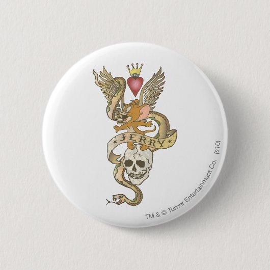 Jerry Twisted Tattoo 2 Button (Vorderseite)