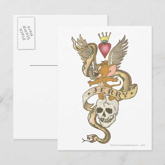 Jerry Twisted Tattoo 2 Postkarte (Vorne/Hinten)