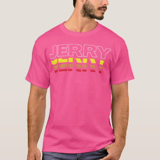 Jerry Vorname Lustig Vintage Sonnenuntergang Jerry T-Shirt