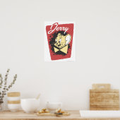 Jerry Yellow Botiw Logo Poster (Küche)