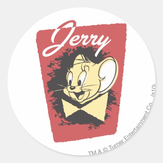 Jerry Yellow Botiw Logo Runder Aufkleber (Vorderseite)