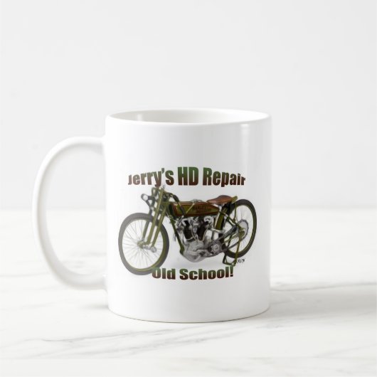 Jerrys HD Reparatur-Kaffee-Tasse, alte Schule! Kaffeetasse (Links)