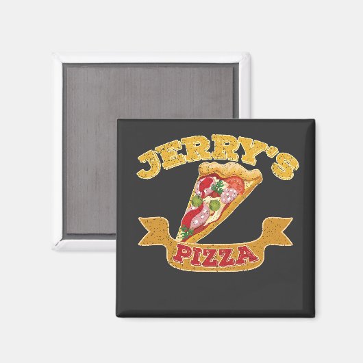 Jerrys Pizza Magnet (Vorderseite/Rückseite)