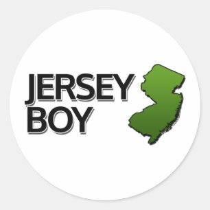 Jersey Boy Runder Aufkleber