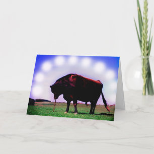 Jersey bull feiertagskarte