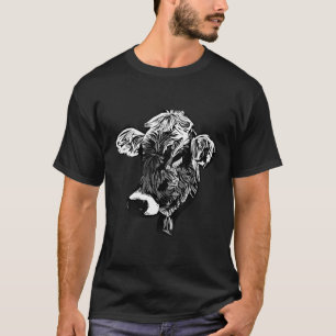 Jersey Cattle Design Bauer Animal Imprint Motif W T-Shirt