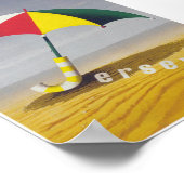 Jersey Channel Island Vintage Travel Poster (Ecke)