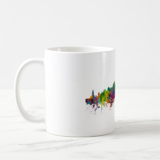 Jersey Channel Islands Skyline Kaffeetasse (Links)
