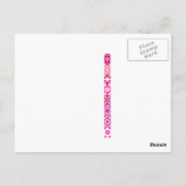 Jersey City Blume Postkarte (Rückseite)