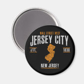 Jersey City Magnet (Vorderseite/Rückseite)