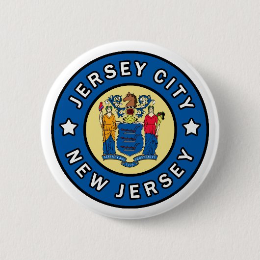Jersey City New Jersey Button (Vorderseite)