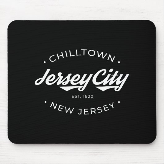 Jersey City New Jersey Chilltown - Black - Small - Mousepad (Vorne)